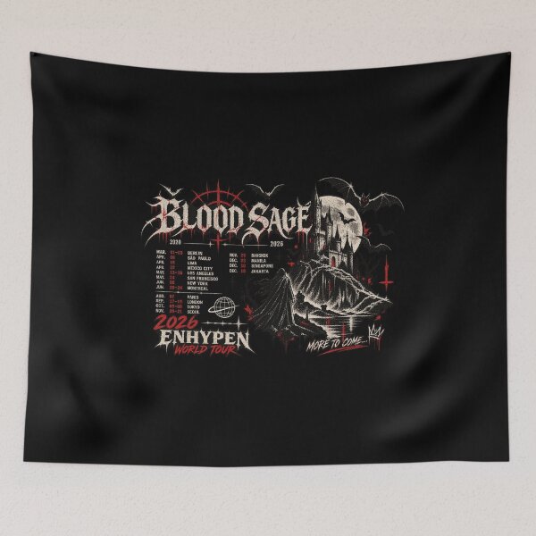 Item preview, (ON BACK) Enhypen World Tour 2026, Blood Saga designed and sold by CirceRavens.