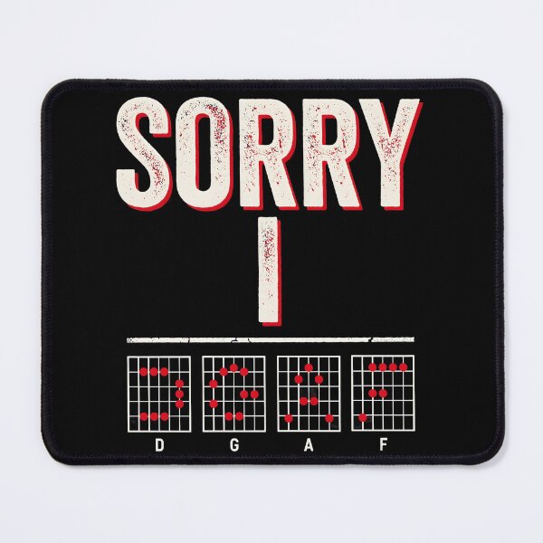 Item preview, Sorry I DGAF Guitar Shirt Guitar Lover Sarcastic Humor designed and sold by Redgiant87x.