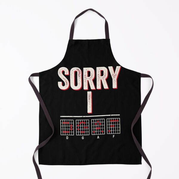 Item preview, Sorry I DGAF Guitar Shirt Guitar Lover Sarcastic Humor designed and sold by Redgiant87x.