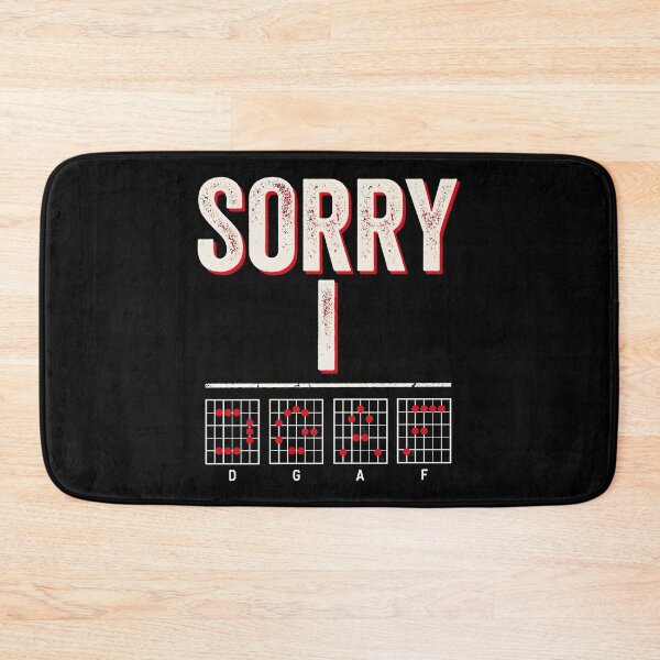 Item preview, Sorry I DGAF Guitar Shirt Guitar Lover Sarcastic Humor designed and sold by Redgiant87x.