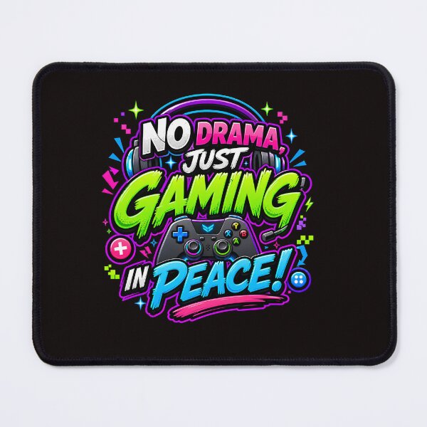 Item preview, No Drama Just Gaming In Peace Colorful Controller Graphic Design designed and sold by WHDProduction45.