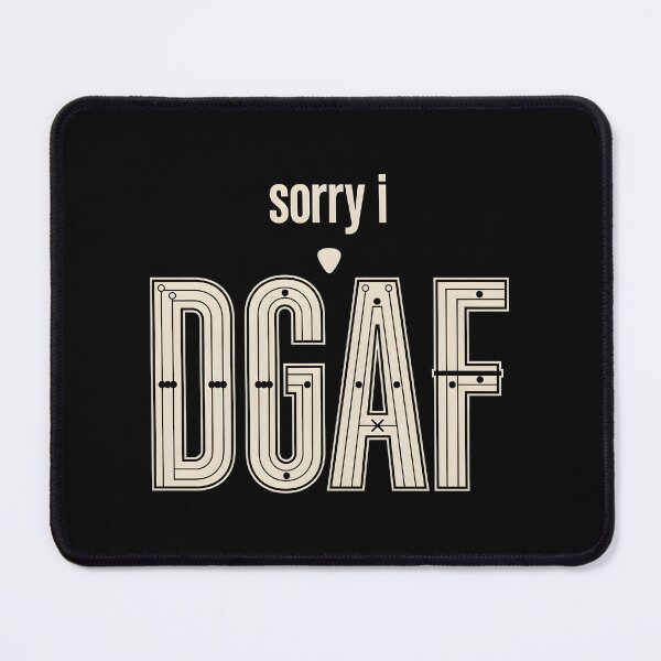 Item preview, Sorry I DGAF Guitar Shirt Sarcastic Musician designed and sold by Redgiant87x.