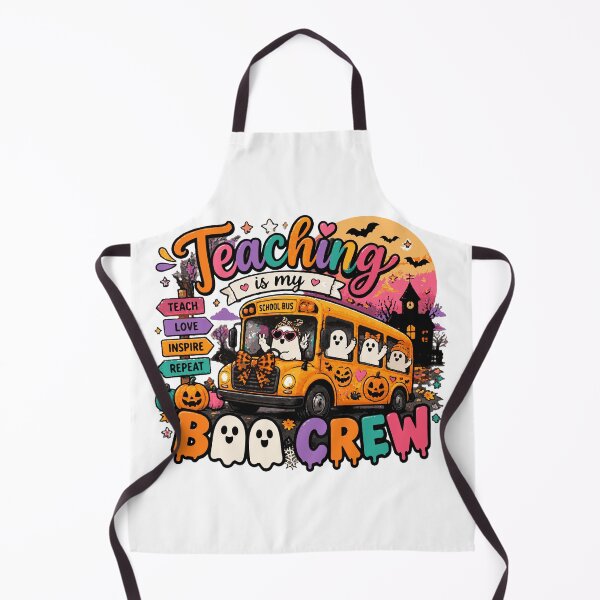 Item preview, Teaching Is My Boo Crew Halloween Teacher School Bus designed and sold by Sunday.Supply.