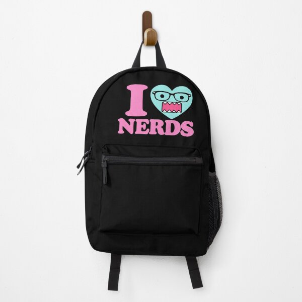 Item preview, Domo "I Heart Nerds" Pink Teal designed and sold by cinlali.