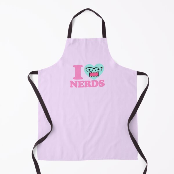 Item preview, Domo "I Heart Nerds" Pink Teal designed and sold by cinlali.
