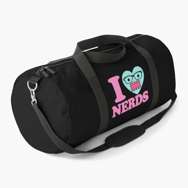 Item preview, Domo "I Heart Nerds" Pink Teal designed and sold by cinlali.