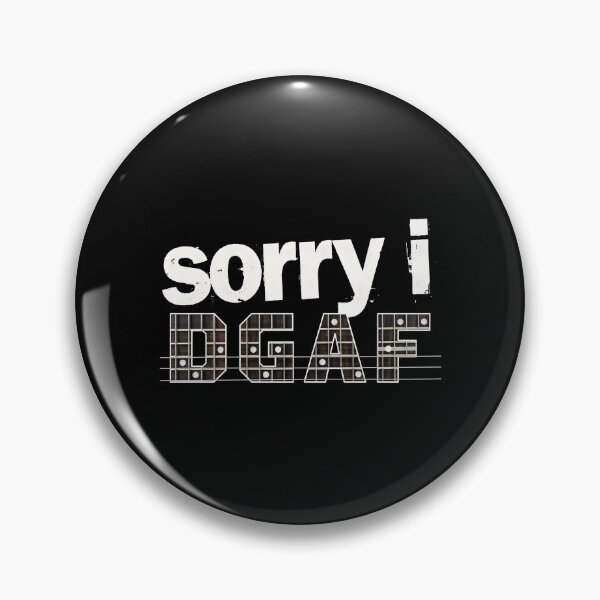 Item preview, Sorry I DGAF Guitar Shirt Sarcastic Guitar Humor designed and sold by Redgiant87x.