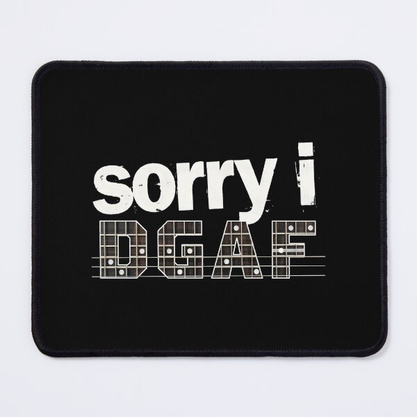 Item preview, Sorry I DGAF Guitar Shirt Sarcastic Guitar Humor designed and sold by Redgiant87x.
