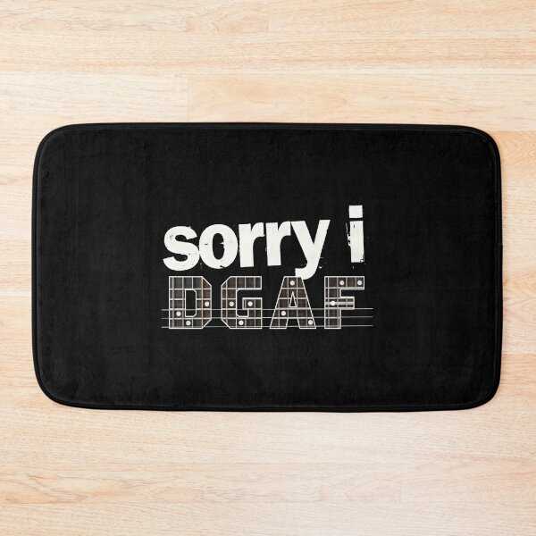 Item preview, Sorry I DGAF Guitar Shirt Sarcastic Guitar Humor designed and sold by Redgiant87x.