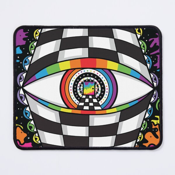Item preview, Trippy All Seeing Eye Checkerboard Portal designed and sold by raccoonhunter69.