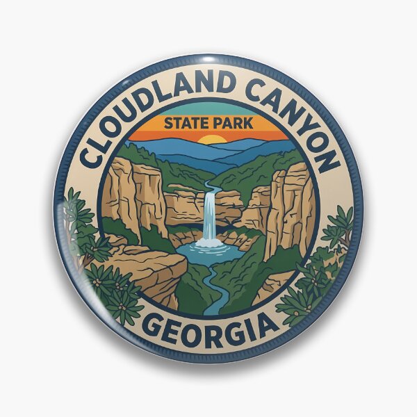 Item preview, Cloudland Canyon State Park Georgia Poster designed and sold by DetourDgn.