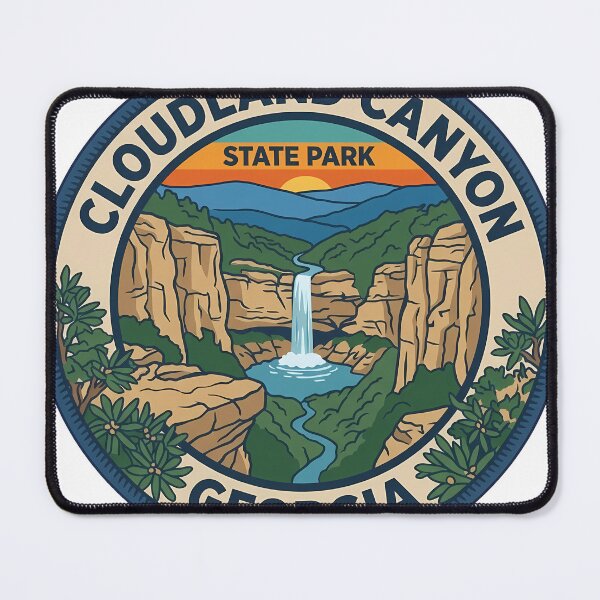 Item preview, Cloudland Canyon State Park Georgia Poster designed and sold by DetourDgn.