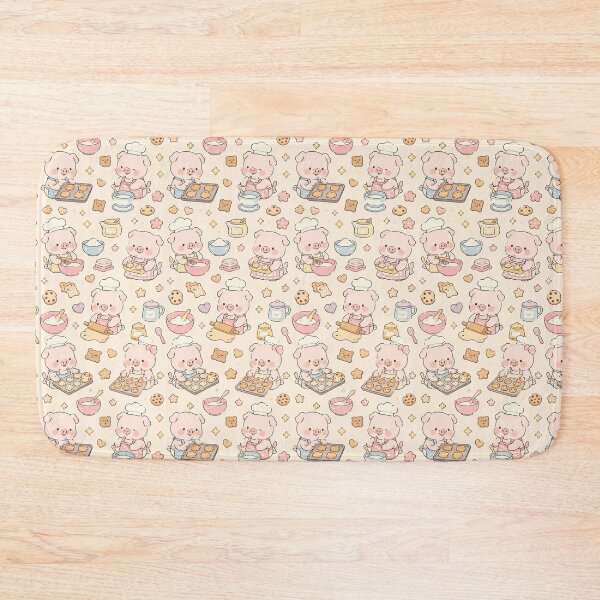Item preview, Piggy Baking Cookies Pattern designed and sold by Soft Berry Studio.