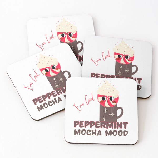 Item preview, Peppermint Mocha Mood - I'm Cool - Coffee Lover - Hot Chocolate - Winter Holiday Drink  designed and sold by SunandShade.