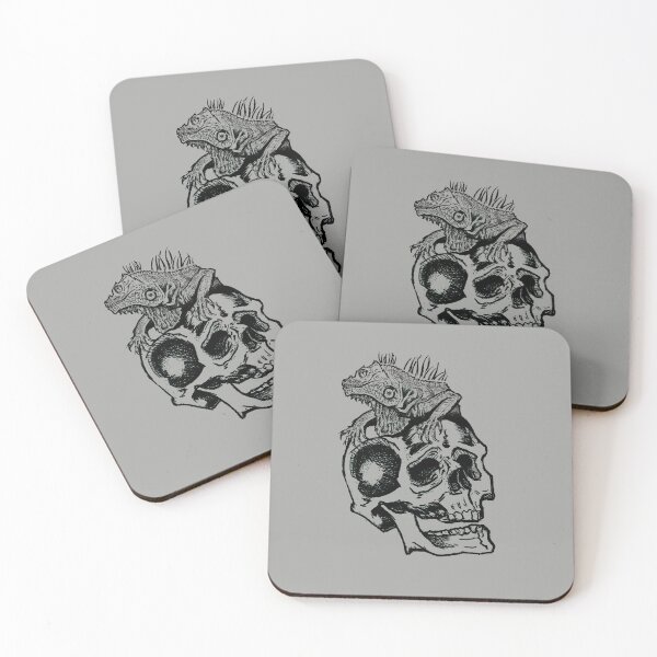Item preview, Dark Reptile Gothic Art |  Lizard Skull  designed and sold by Half Mess.