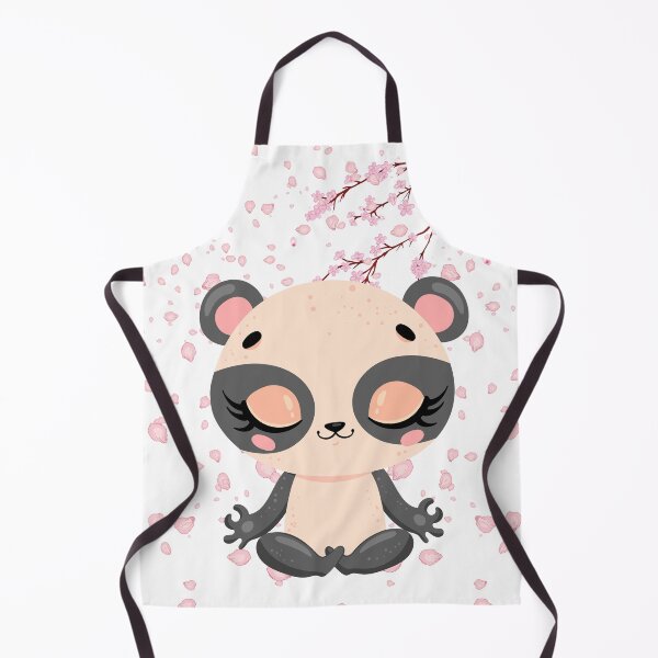 Item preview, Cute Pink Panda Meditating – Cherry Blossom Zen designed and sold by Ajizama.