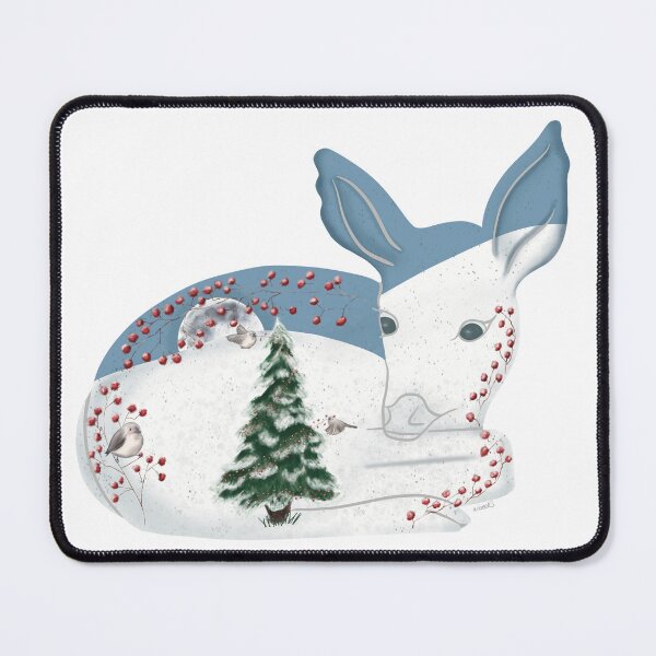 Item preview, Fawn and the Wishing Tree at Moonrise - Winter White (Quiet Magic of Nature Winter Series) designed and sold by Winooski Designs.