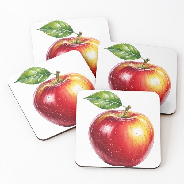 Artikelvorschau, Frischer, saftiger roter Apfel entworfen und verkauft von SmallDart Creations.