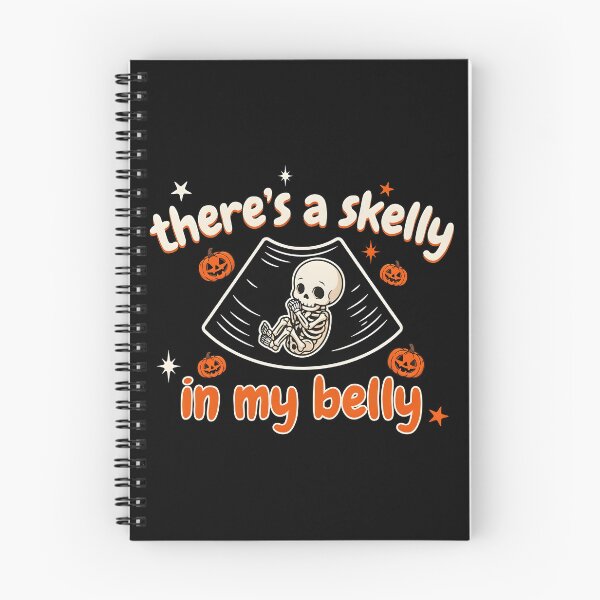 Item preview, There's a Skelly in My Belly Spooky Baby Announcement designed and sold by Redgiant87x.