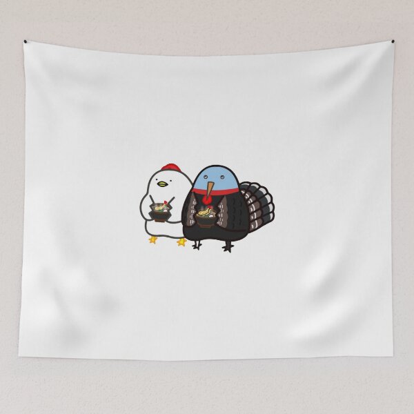 Item preview, Cute Chicken and Turkey Eating designed and sold by Rtcraftani.