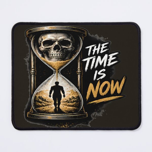 Item preview, The Time Is Now Skull Hourglass Art designed and sold by FABIOLA1970.