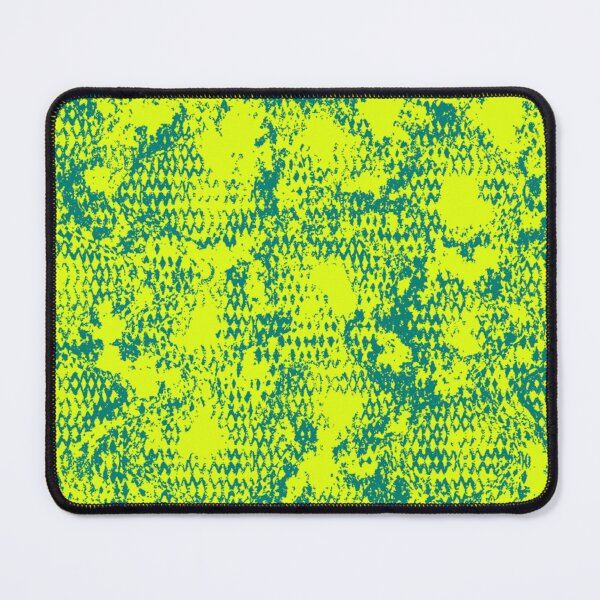 Item preview, Modern Distressed Python Print Pattern | Chartreuse & Teal designed and sold by Frohyou.