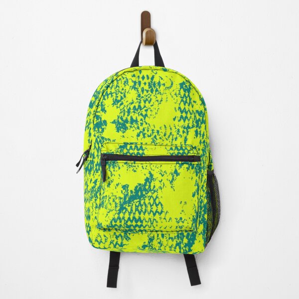 Item preview, Modern Distressed Python Print Pattern | Chartreuse & Teal designed and sold by Frohyou.