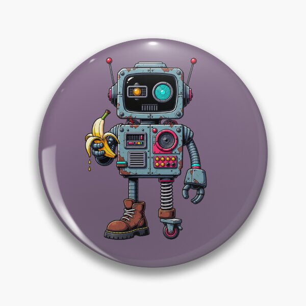 Item preview, Retro Robot Banana Break designed and sold by Bleepo Official .