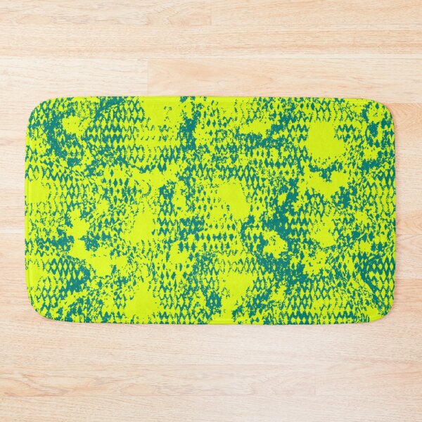 Item preview, Modern Distressed Python Print Pattern | Chartreuse & Teal designed and sold by Frohyou.