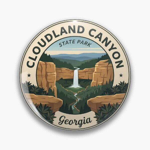 Item preview, Cloudland Canyon State Park Georgia Emblem designed and sold by DetourDgn.