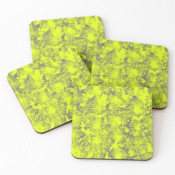Item preview, Modern Distressed Python Print Pattern | Chartreuse & Gray designed and sold by Frohyou.