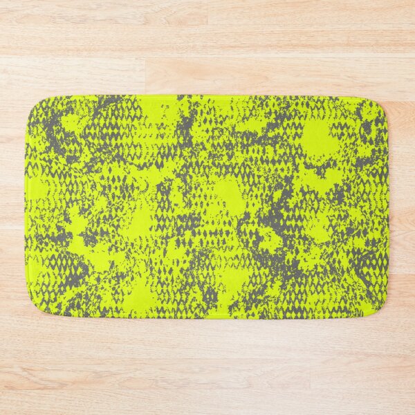 Item preview, Modern Distressed Python Print Pattern | Chartreuse & Gray designed and sold by Frohyou.