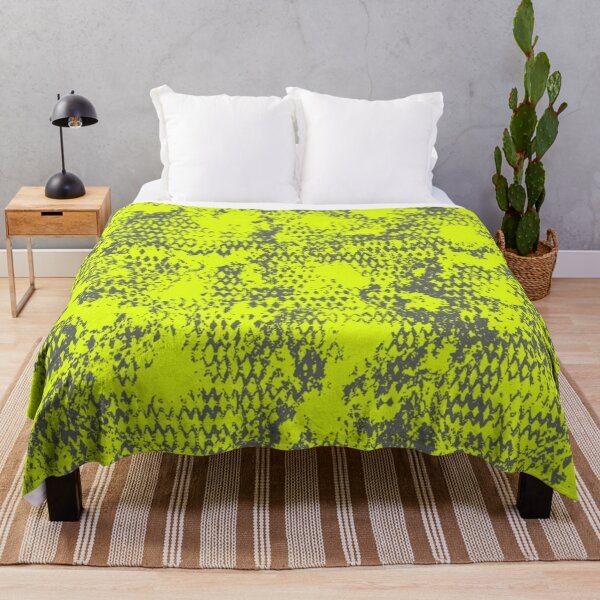 Item preview, Modern Distressed Python Print Pattern | Chartreuse & Gray designed and sold by Frohyou.