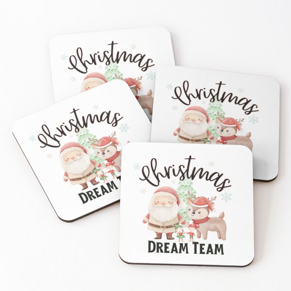 Item preview, Cute Christmas Dream Team – Santa, Reindeer & Elves designed and sold by SunandShade.