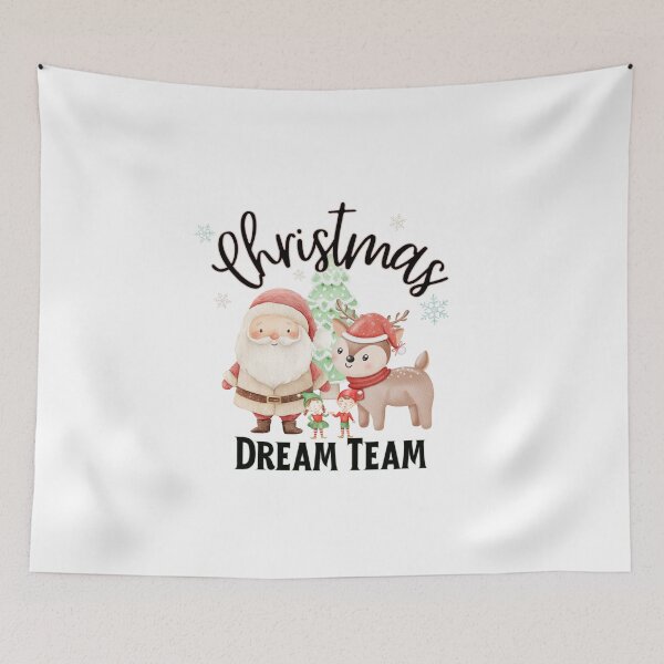 Item preview, Cute Christmas Dream Team – Santa, Reindeer & Elves designed and sold by SunandShade.