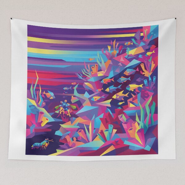 Item preview, Psychedelic Mantis Shrimp designed and sold by KeremYurtseven.