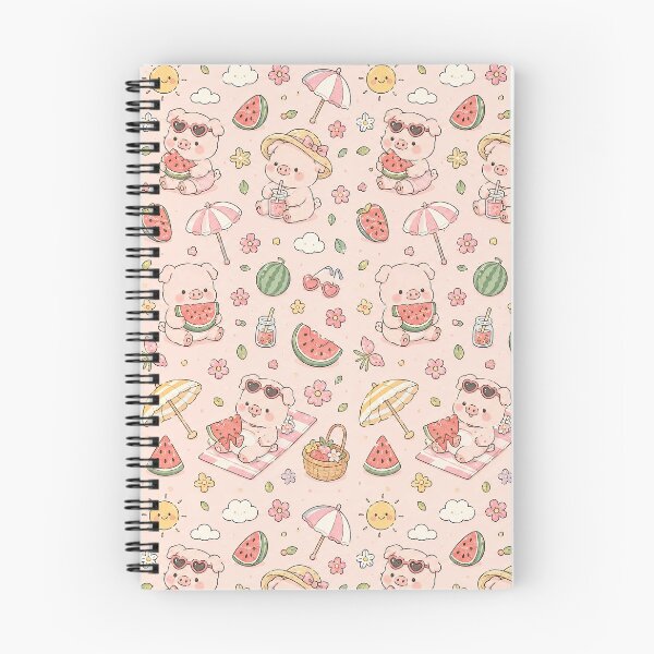 Item preview, Piggy Watermelon Summer Pattern designed and sold by Soft Berry Studio.