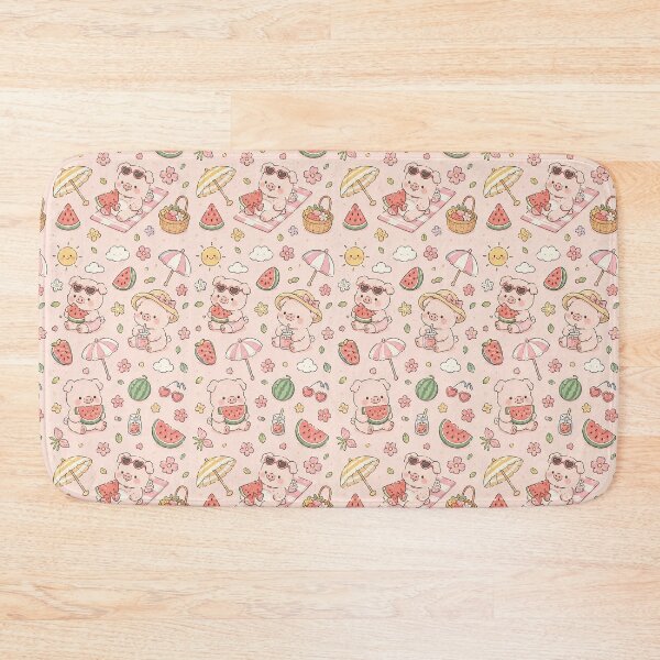 Item preview, Piggy Watermelon Summer Pattern designed and sold by Soft Berry Studio.