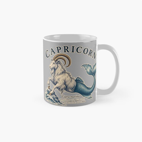 Item preview, Capricorn Sea Goat Mythological Specimen Illustration designed and sold by radiogalaxy.