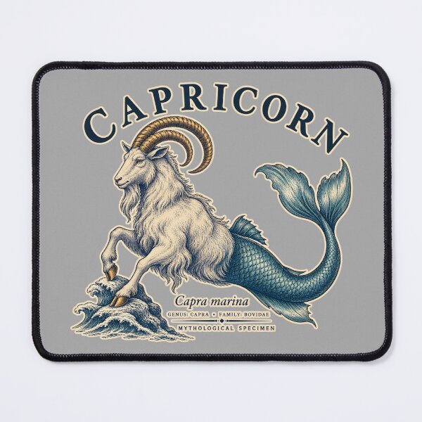 Item preview, Capricorn Sea Goat Mythological Specimen Illustration designed and sold by radiogalaxy.