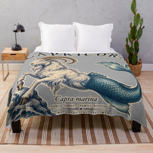 Item preview, Capricorn Sea Goat Mythological Specimen Illustration designed and sold by radiogalaxy.