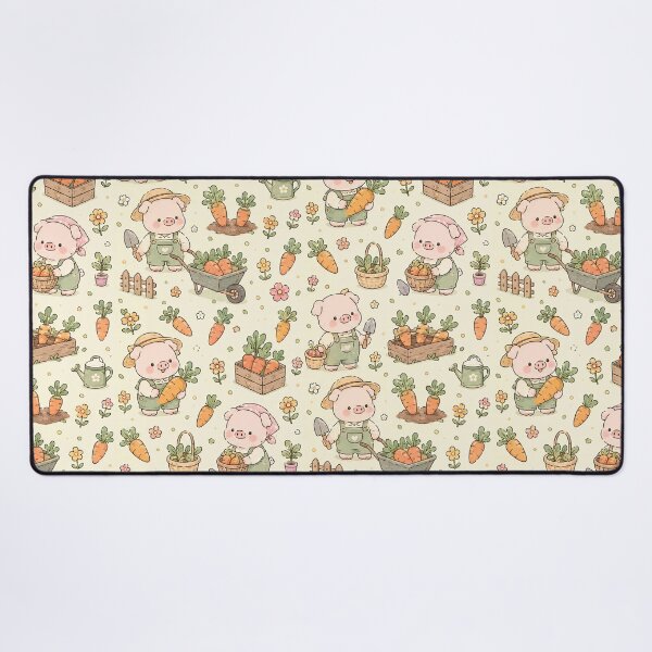 Item preview, Piggy Carrot Garden Pattern designed and sold by Soft Berry Studio.