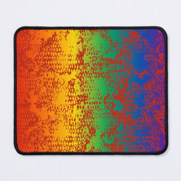 Item preview, Modern Distressed Python Print Pattern | Rainbow & Red designed and sold by Frohyou.