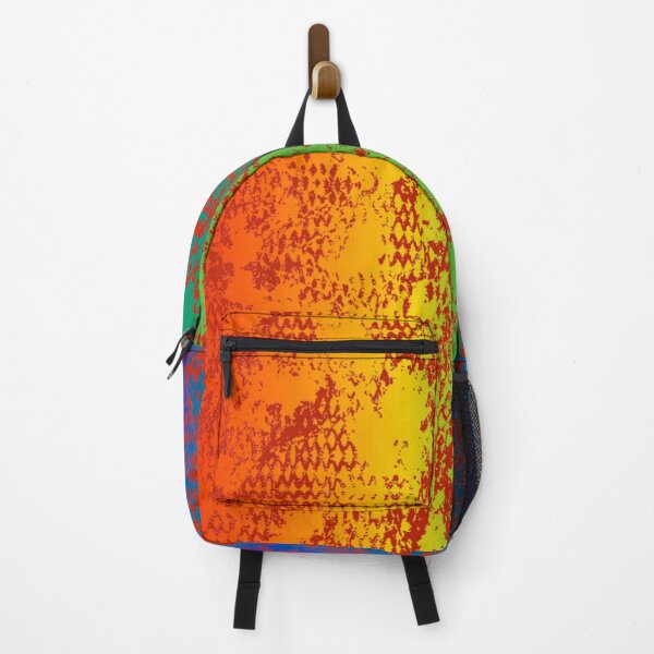 Item preview, Modern Distressed Python Print Pattern | Rainbow & Red designed and sold by Frohyou.