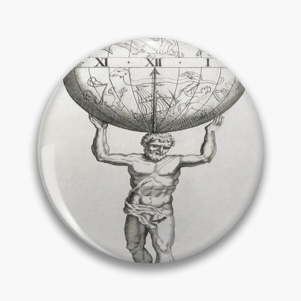 Item preview, Atlas Holding Celestial Sphere Engraving designed and sold by historicalpicss.