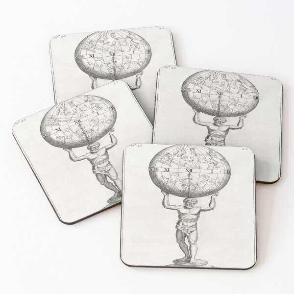 Item preview, Atlas Holding Celestial Sphere Engraving designed and sold by historicalpicss.