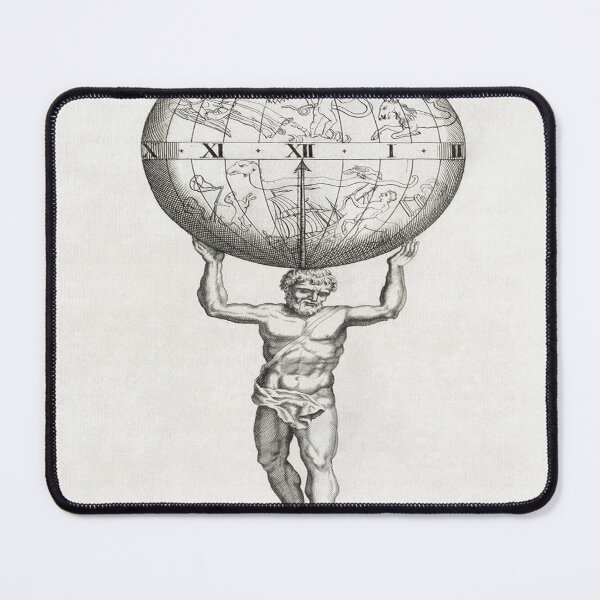 Item preview, Atlas Holding Celestial Sphere Engraving designed and sold by historicalpicss.