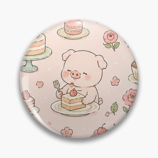 Item preview, Piggy Tea Party Pattern designed and sold by Soft Berry Studio.