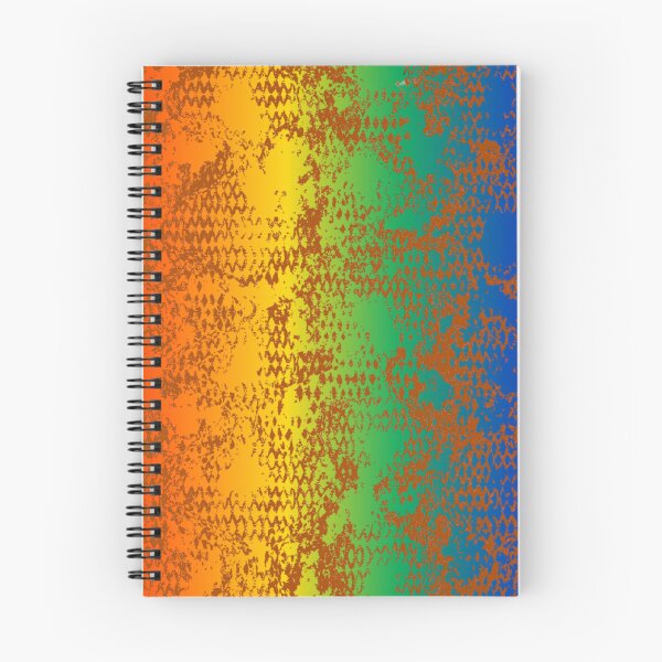 Item preview, Modern Distressed Python Print Pattern | Rainbow & Orange designed and sold by Frohyou.