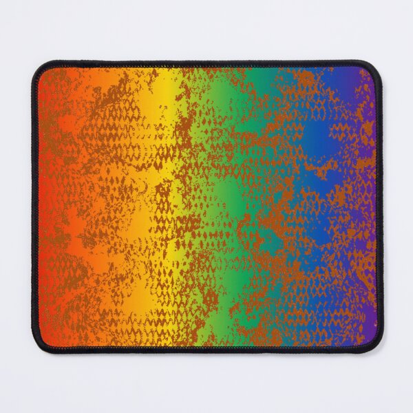 Item preview, Modern Distressed Python Print Pattern | Rainbow & Orange designed and sold by Frohyou.
